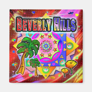 Beverly Hills Tropische Vrienden Magnet
