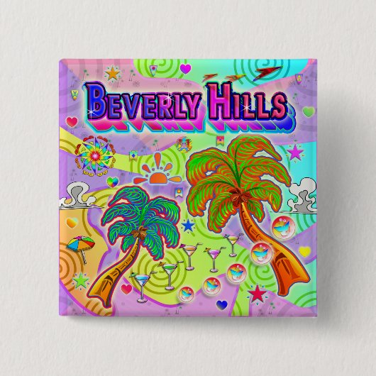 Beverly Hills Vacation Target Button (Voorkant)