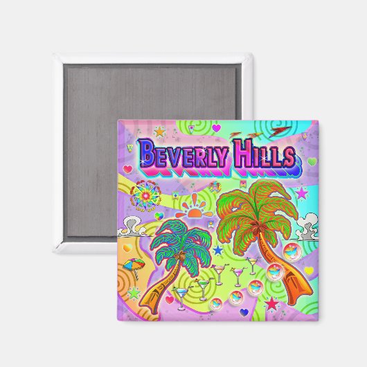 Beverly Hills Vacation Target Magnet (Voorkant / Achterkant)