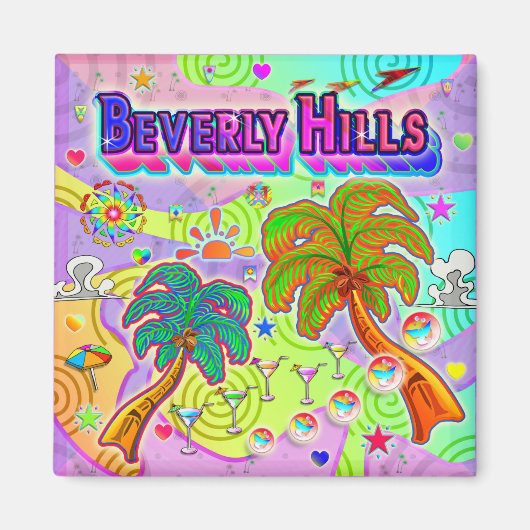 Beverly Hills Vacation Target Magnet (Voorkant)