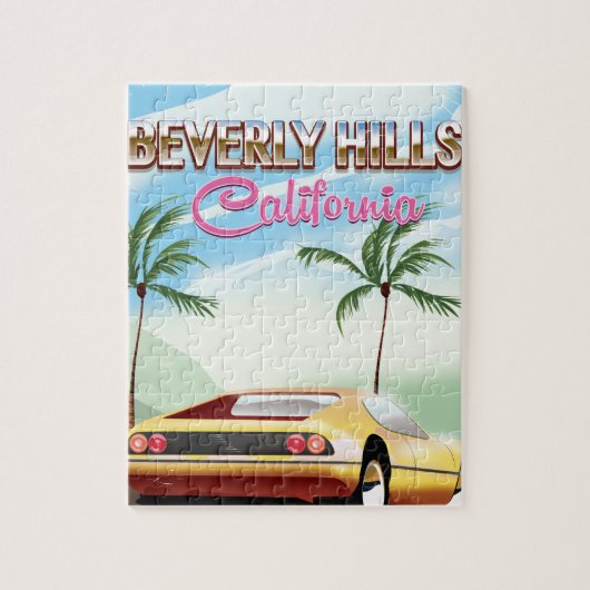 Beverly Hills vakantieposter Legpuzzel (Verticaal)