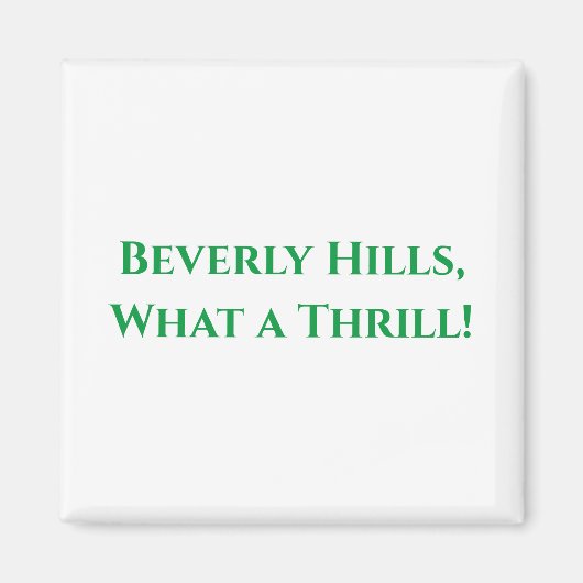 Beverly Hills, wat een sensatie! Magneet (Voorkant)
