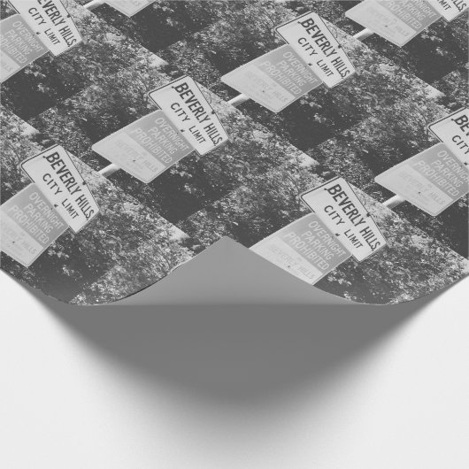 BEVERLY HILLS WRAPPING CHRISTMAS XMAS CADEAUPAPIER (Hoek)