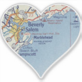 Beverly MA Sticker (Voorkant)