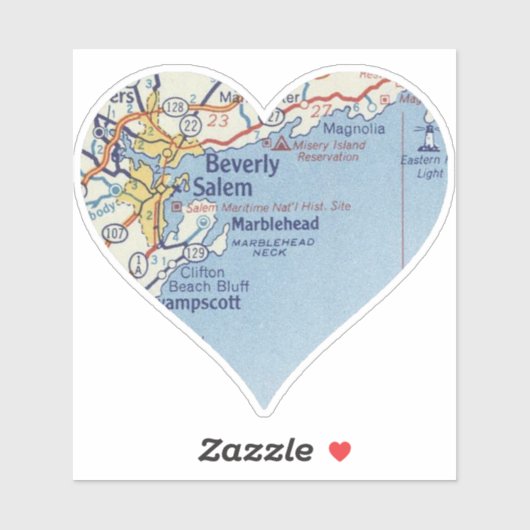 Beverly MA Sticker (Vel)