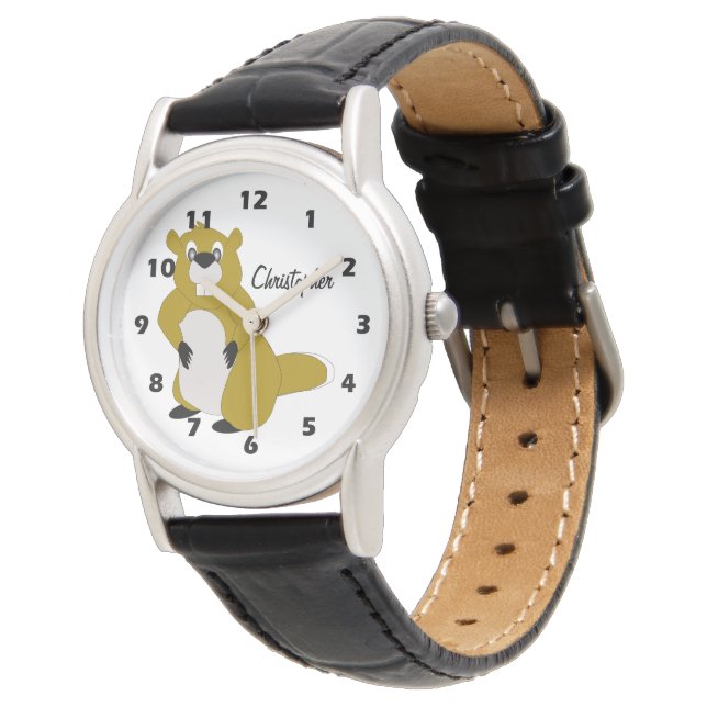 Beverontwerp Horloge (Gekanteld)