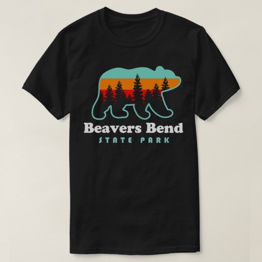 Bevers Bend State Park Oklahoma Camping Wandelen B T-shirt (Design voorkant)