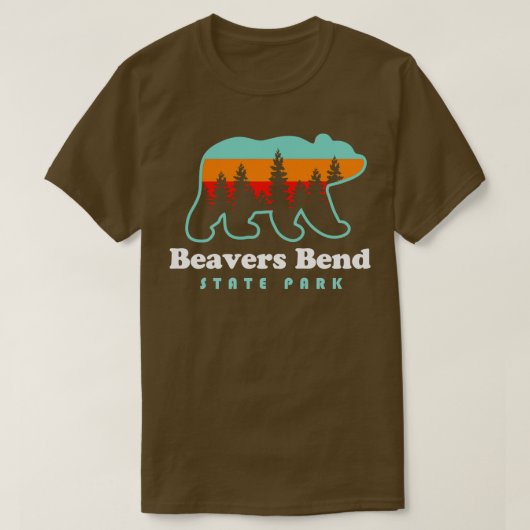 Bevers Bend State Park Oklahoma Camping Wandelen B T-shirt (Design voorkant)