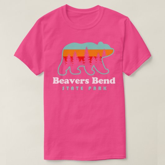 Bevers Bend State Park Oklahoma Camping Wandelen B T-shirt (Design voorkant)