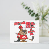 bevers in canada briefkaart (Staand voorkant)