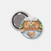 Bevers in de liefde magneet (Voorkant / Achterkant)