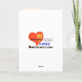 Bevers voor altijd Valentijnskaart Kaart (Achterkant)