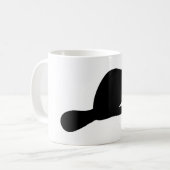 Beversilhouet Koffiemok (Voorkant links)