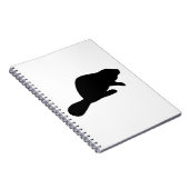 Beversilhouet Notitieboek (Rechterzijde)