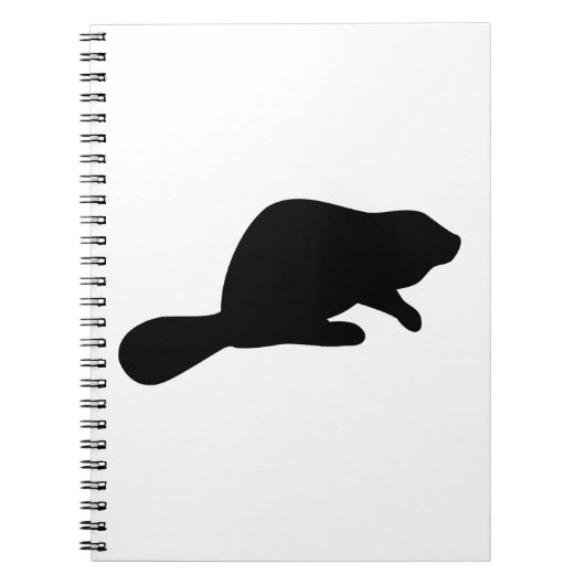 Beversilhouet Notitieboek (Voorkant)
