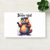 Bevertiful voelen - Funny Beaver Graphic Post-it® Notes (Kantoor)