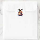 Bevertiful voelen - Funny Beaver Graphic Ronde Sticker (Tas)