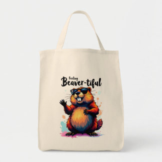 Bevertiful voelen - Funny Beaver Graphic Tote Bag