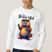 Bevertiful voelen - Funny Beaver Graphic Trui (Voorkant)