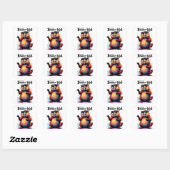Bevertiful voelen - Funny Beaver Graphic Vierkante Sticker (Vel)