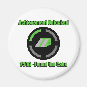 Bevestig de Cake - Achievement Unlocked Magneet
