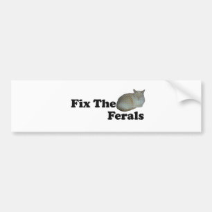 Bevestig de Ferals Bumpersticker