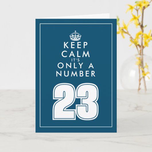 Bevestig de kalmte prijsopgave op de 23e Birthday- Kaart (Gele Bloem)