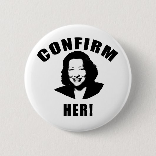 Bevestig haar producten ronde button 5,7 cm (Voorkant)