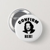 Bevestig haar producten ronde button 5,7 cm (Voorkant /achterkant)