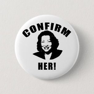 Bevestig haar producten ronde button 5,7 cm