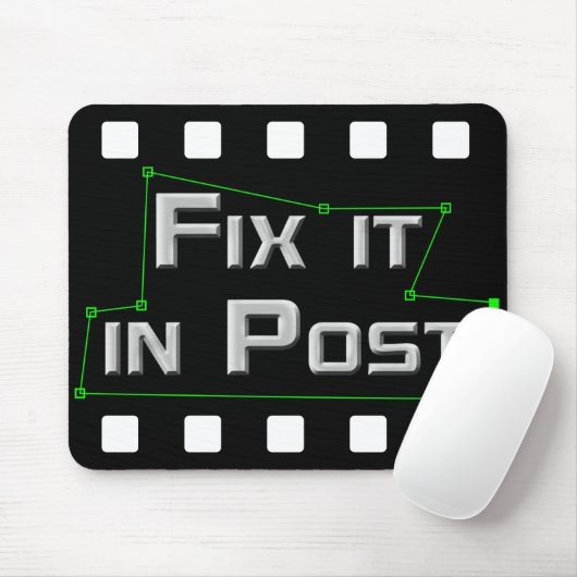 Bevestig het in Post VFX Mousepad Muismat (Met muis)