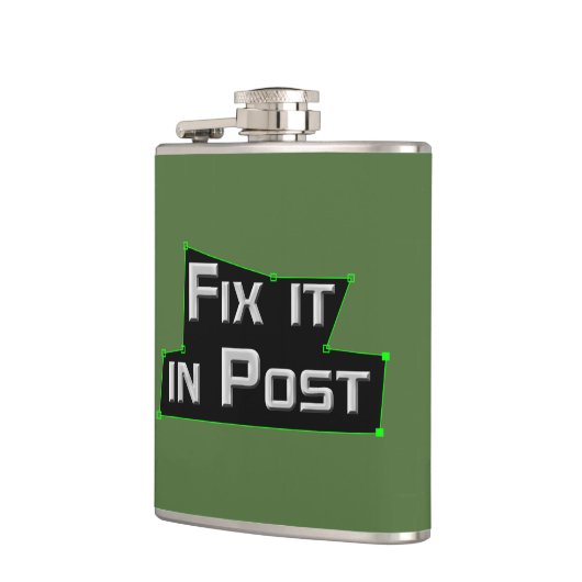 "Bevestig het in Post" VFX/Visuele Gevolgen Heupfles (Links)