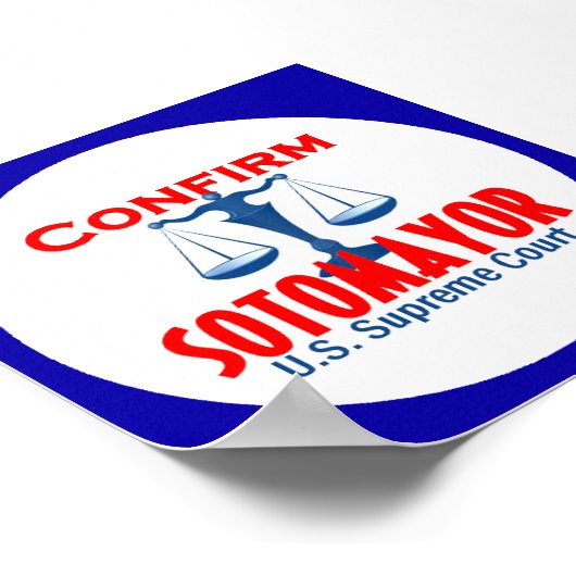 Bevestig Sotomayor Poster (Hoek)