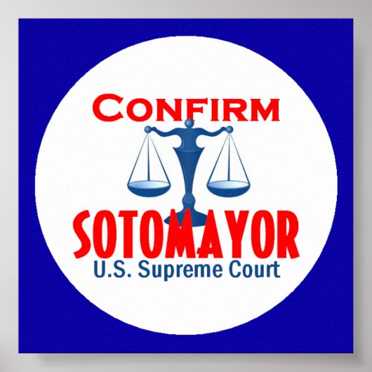 Bevestig Sotomayor Poster (Voorkant)