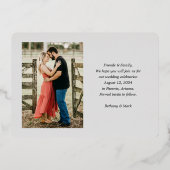 Bevestig sparen de Uitnodiging van de Folie van de (Achterkant)