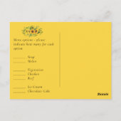 Bevestig Sunflowers Geel Grijs met Menu Opties (Achterkant)