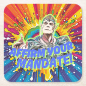 Bevestig uw mandaat kartonnen onderzetters (Voorkant)