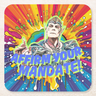 Bevestig uw mandaat kartonnen onderzetters