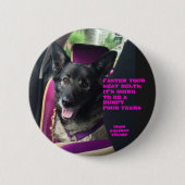 Bevestig uw veiligheidsgordels ronde button 5,7 cm (Voorkant)