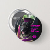 Bevestig uw veiligheidsgordels ronde button 5,7 cm (Voorkant /achterkant)