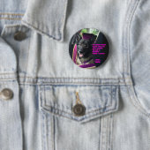 Bevestig uw veiligheidsgordels ronde button 5,7 cm (In situ)