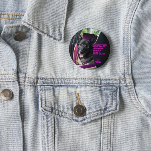 Bevestig uw veiligheidsgordels ronde button 5,7 cm (In situ)