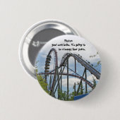 Bevestig uw veiligheidsgordels ronde button 5,7 cm (Voorkant /achterkant)