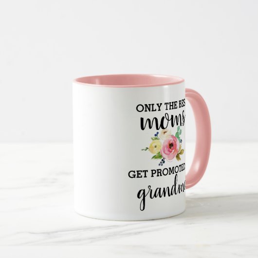 Bevestigd aan grootmoeder New Grandma Pregnancy on Mok (Voorkant rechts)