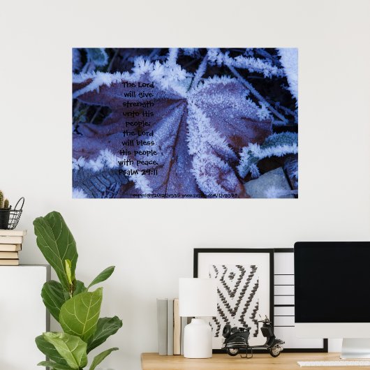 Bevestigd op Leaf 2 Print met Scriptversie (Thuiskantoor)