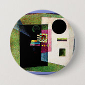Bevestigend, abstract schilderij van Kandinsky, Ronde Button 7,6 Cm (Voorkant)
