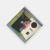 Bevestigend, abstract schilderij van Kandinsky, Servet (Hoek)