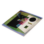 Bevestigend, abstract schilderij van Kandinsky, Tegeltje (Zijkant)