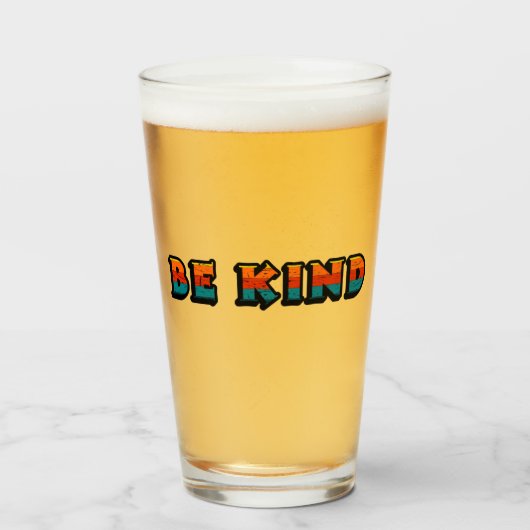 Bevestigend kleurrijk citaat glas (Voorkant gevuld)