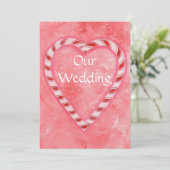 Bevestigende kerstfeestdagen met snoepriet kaart (Staand voorkant)